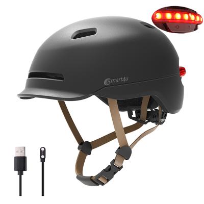 China Back LED Original New Smart4u Light 2020 Smart Cycling Helmets Support Mountain Road Bike Scooter Bicycle Motorcycle Lightweight Safety Helmet for sale