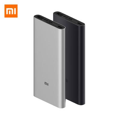 China Original Xiaomi Aluminum Alloy MI Powerbank 3 10000 MAH Battery 18W External Portable Fast Charging Power Bank for sale