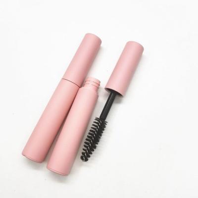 China Cosmetic Empty Rose Gold 10ml Pink Mascara Tube Bottle With Brush for sale