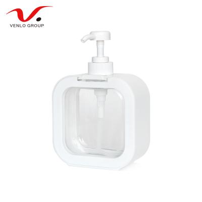 China LOW MOQ 500ml Square Cosmetic Plastic Hand Wash Liquid Bottle Foam Pump Bottle for sale