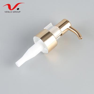 China Available Screw Customized Stainless Steel Pump Dispenser Hotel Manual Hand Sanitizer Soap Liquid Body Lotion Pump for sale