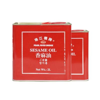 China Cooking Good Price Pure Sesame Oil Press Pearl River Bridge Oil 100% China For Hotpot, 2L Sesame Seafood for sale