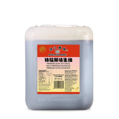 China Pearl River Bridge 8L X 2 Wholesale Factory Price 8L Premium Premium Light Soy Sauce for sale