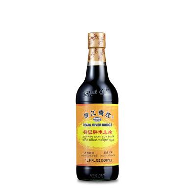 China Pearl River Bridge 500ml X12 Bottle Premium Premium Soy Sauce 500ml PRB Light Soy Sauce for sale