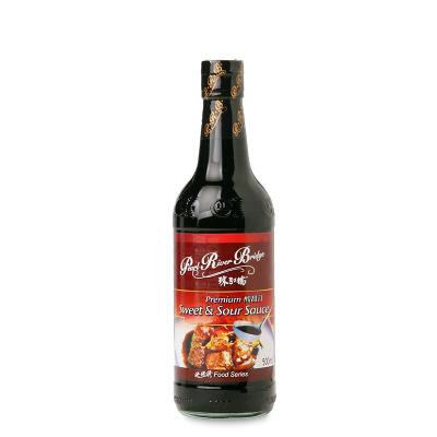 China Premiun 500ml Glass Bottle Premium Sweet Sour Sauce 500ml Asian Sweet Sauce for sale