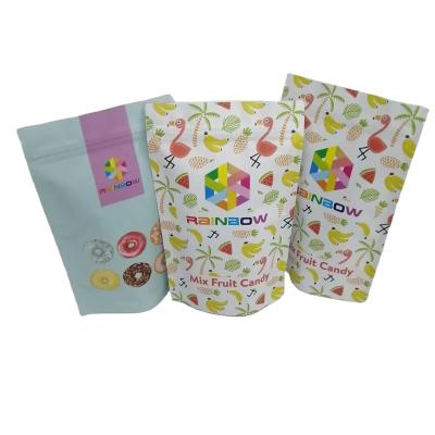 China Digital Printing Moisture Proof Back Up Laminated Food Packaging Aluminum Foil Zip Lock Bags For Nuts/Cookie/Candy for sale