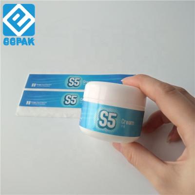 China Waterproof Die Cut Sticker / Custom Printing PVC Glossy Vinyl Adhesive Labels For Face Cream Bottles for sale