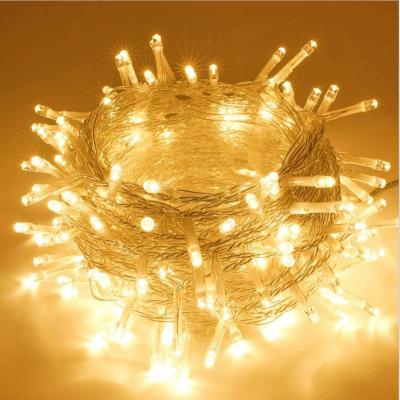 China Window String Lights 220v Decoration Christmas Lights Icicle 10m 100 LED Indoor Christmas Windows Curtain String Light for sale