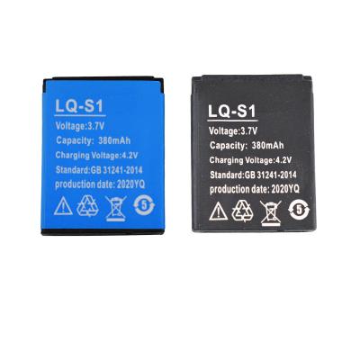 China Laptop Accessories Battery Li-ion LQ-S1 Lithium Ion Battery 380mAh Lithium Ion Batteries For X6 A1 GT08 V8 W8 Q18 DZ09 Smart Watch for sale