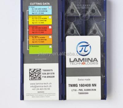 China Tool Laminas Lathe External Turning Inserts TNMG160408 NN LT10 / SNMG120408 NN LT10 for sale