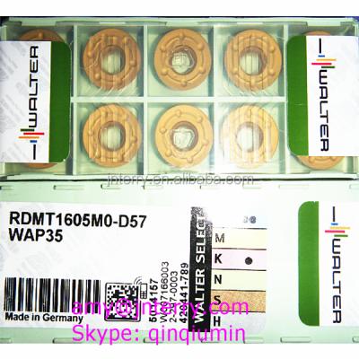 China Internal External Turning Inserts Walter Round Carbide Insert for Lathe Turning Tool RDMT1605MO-D57 WAP35 for sale