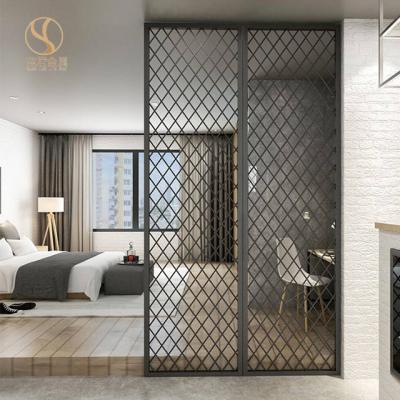 China Manufacturer Of Iron Movable Partition Walls Easily Assembled Home Room Dividers Divides Screen for sale