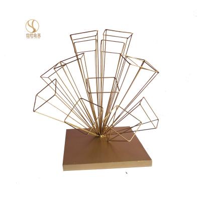 China Modern Statistical Institute of Metal Art Modeling Design Wedding Decoration Activities Table Wedding Decoration Flower Indoor Flower Arrangement World Stand for sale