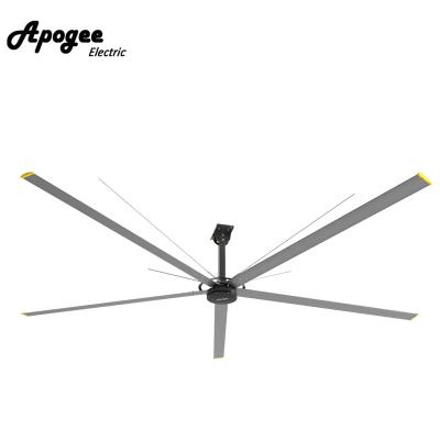 China Hotel New 380V 18FT 5.5M HVLS Large Climax Three Phase Industrial Ceiling Fan for sale