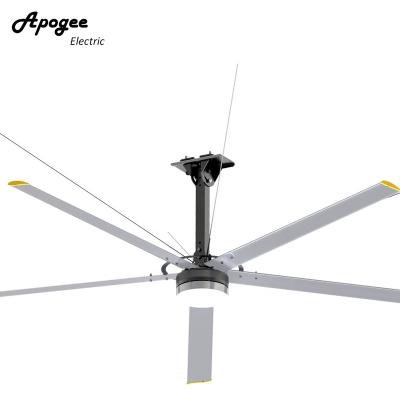 China Good quality commercial hotels China LED HVLS fan customized 10ft 12ft 16ft hvls ceiling fan for public place for sale