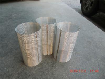 China Customized Stainless Steel Wire Mesh Tube Diameter Filter Tube Antiskid for sale