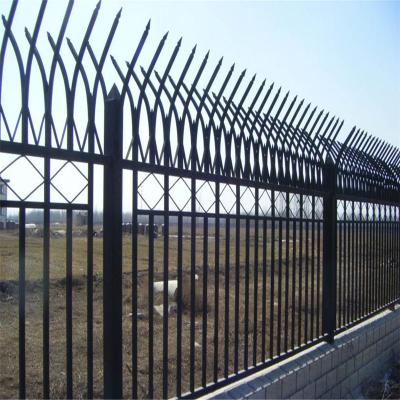 China Galvanized Bilateral Metal Mesh Fencing / Double Edged Fence Icon PVC Green Coated for sale