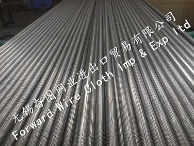 China Stainless Steel 304 Longitudinal Welede Perforated tubes  Tube size 26.1mm  Hole size 3mm for sale