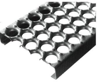 China Round Holes Wide Steel Floor Grating Carbon Steel Metal Gratings for sale