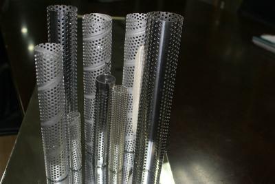 China galvanised Metal Mesh Tubing , thin welded perforated metal Tube 0.5mm for sale