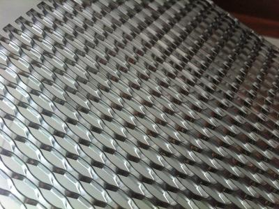 China Galvanized / Nickel Expanded Metal Grating Walkway Mesh With Hexagon Hole for sale