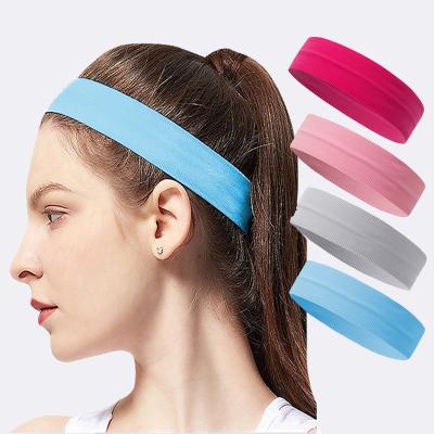 China Wholesale Tight Favorable Price Solid Color Polyester Fiber Sports Hair Elastic Band for sale