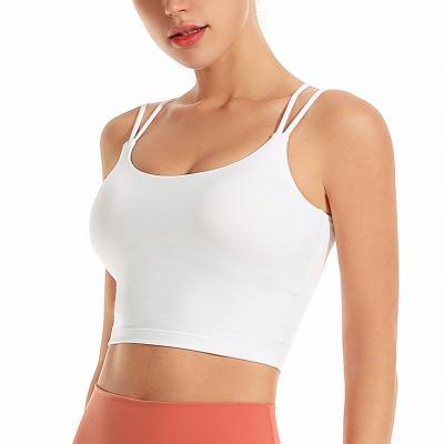 China Back Price Breathable Favorable New Products Nylon Cross Sports Women's Bra Top Fitness for sale