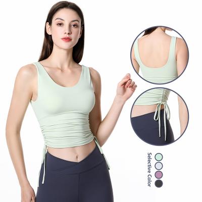 China Promotional Sale Nylon Women's Sports Tight Fitness Products News Breathable Vests for sale