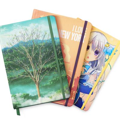 China With 3D Cover 3D Cover Diary Casebound Notebook 3D Lenticular Printing Hardcover Lenticular Printing Custom Notebook for sale