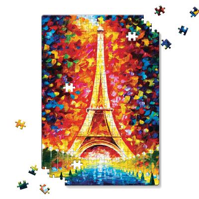 China 300 Piece Factory Design Original DesignJigsaw OEM Lenticular Puzzle Puzzles Effel Tower Adult 3D Lenticular Puzzle for sale