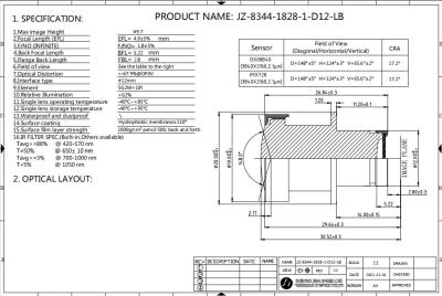 China Ø9.7 F/NO1.8 8MP ADAS Camera Lens with Wide Field of View OX08B40 Sensor Low Distortion zu verkaufen