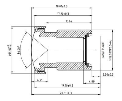 China 6mm Weitwinkelobjektiv Auto-M12, Weitwinkelobjektiv F2.1 M12 kein wasserdichtes zu verkaufen