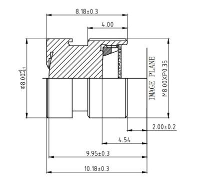 China DMS Lenzen 5.1mm, Waterdichte de Cameralens van de Voertuigcamera van het Autoregistreertoestel M8 Te koop