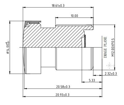 China Bahn-Ausgleich und Erstreckungsauto-Kameraobjektiv, wasserdichte Linse 2.88mm des Auto-DVR zu verkaufen