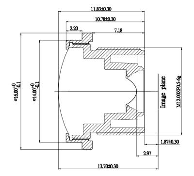 China 1.27mm Kameraobjektiv Auto-F2.4, Linse der Panoramakamera-3D zu verkaufen