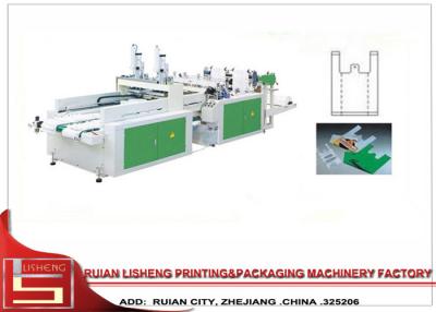 China Doppelte Servobewegungshochgeschwindigkeitseinkaufstasche, die Maschine mit PLC-Steuerung herstellt zu verkaufen