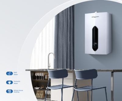 China Calderas de Combi del gas del control de la temperatura de la caldera de agua caliente de la pantalla LED en venta