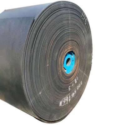 China Construction Works PE Rubber Polyester Conveyor Belt Flame Retardant Rubber Conveyor Belt With Steel Wire Rope Core For Coal Mine for sale