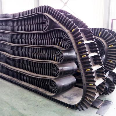 China High quality side fire resistant rubber skirt side wall ep250 sheet conveyor belt rubber side wall rubber belt for sale