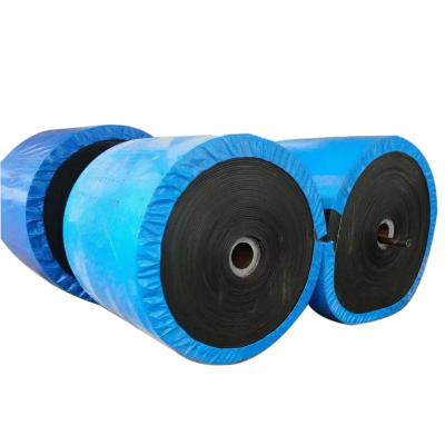 China High Strength High Tensile Strength Fabric 200 C Rubber PE Conveyor Belt Transmission Belt Rubber Conveyor Belt For Sand/Mine/Stone for sale