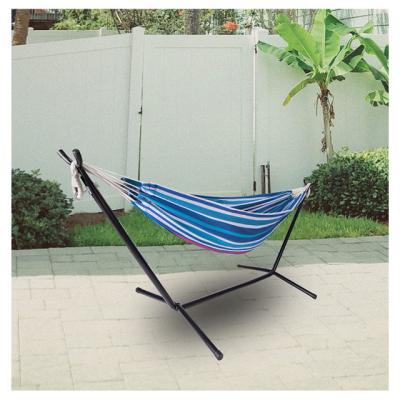 China YASN YS-4002 Soft Surface Stripe Double Color Person Quantity High Quilting Cotton Hammock With Stand for sale