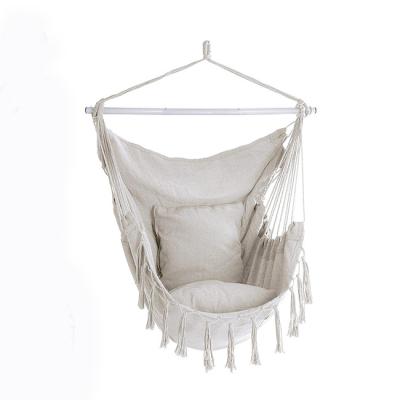 China YASN YS-4051 Modern Portable Hammock Chair Macrame Cotton Swing Sitting Chair Outdoor Indoor Hammock for sale