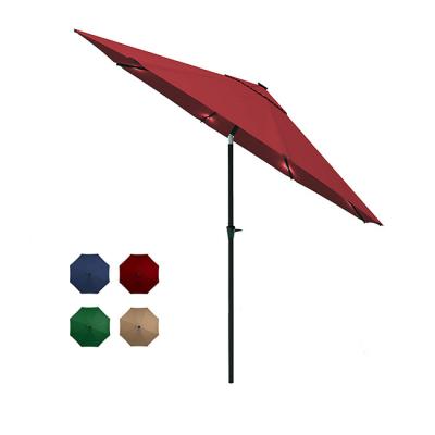 China With Lamp Pearl YASN YS-3065 Solar Garden Sun Beach Umbrella Outdoor Beach Umbrella for sale