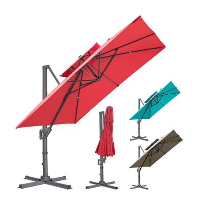 China YASN TYS016 Modern Square Parasol Large Cantilever Garden Umbrella Outdoor Patio Umbrella for sale