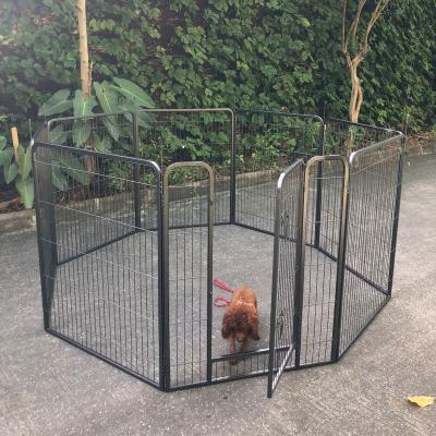 China Easily Assembled Pet Fence Dog Isolation Door Small Dog Cage Guardrail Iron Barrier for sale