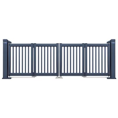 China Easily Assembled Villa Yard Gate Custom Gate Double Flat Open Fence for sale