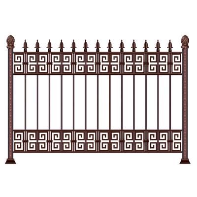 China OEM 2021 Easily Assembled Minghua Fencing Exterior Railing Isolation Iron Fence School Villa Yard Fence Wall for sale