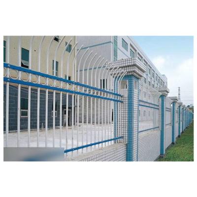 China 2021 Modes Easily Assembled Steel Garden Fence Panel Zinc Guardrail Metal Garden Fence for sale