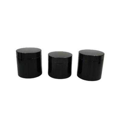 China Cosmetic Container 50ml 60ml 80ml 100ml 120ml 150ml 180ml 200ml 250ml 500ml 800ml Black Pet Cosmetic Jar With Plastic Ca p for sale