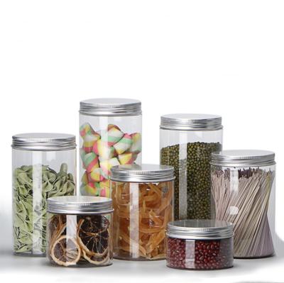 China Popular Plastic 8oz Jar With Lid, 10oz Plastic Storage Jar Container For Spices, for sale